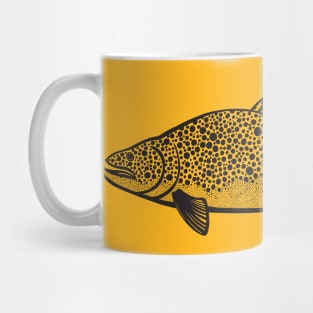 Brown Trout drawing - detailed fish art Mug